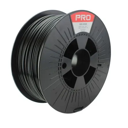 Produktfoto 1 von RS PRO Robustes PLA 3D-Drucker Filament zur Verwendung mit Gängige Desktop-3D-Drucker, Schwarz, 2.85 mm, Fused