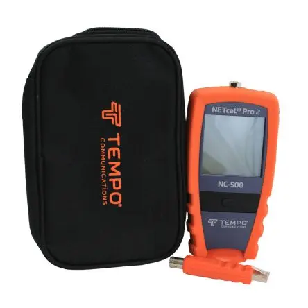 Produktfoto 1 von Tempo NC-520 Kit with 8 Remotes Netzwerktester Schließer (NO), Kabelprüfgerät, Koaxial, UTP, STP