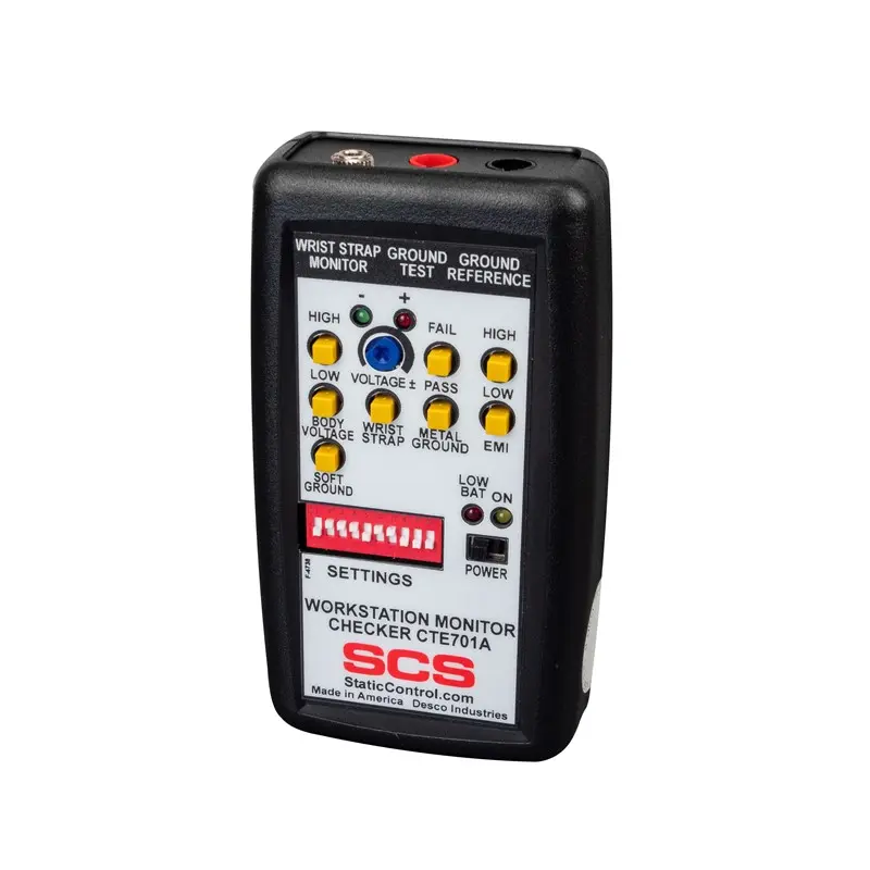 Produktfoto 1 von SCS 9 V ESD-Tester 1-Bediener, H: 71 mm L: 124 mm B: 33 mm