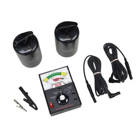 SCS Batterie Isolationsmessgerät Kit für den Oberflächenwiderstand Oberfläche Analog Bananenstecker T. 1.7 Zoll H. 5.1