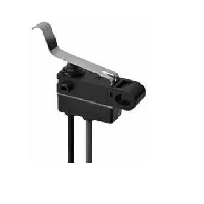 Produktfoto 1 von Omron Subminiatur-Mikroschalter Langer Blatthebel-Betätiger Draht, SPST, 12 V dc, 0.1A IP67 0.9N -40 °C - 85 °C