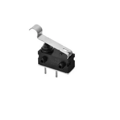Produktfoto 1 von Omron Subminiatur-Mikroschalter Rollenhebel simuliert-Betätiger Draht, SPST, 12 V dc, 0.1A IP67 1.8N -40 °C - 85 °C