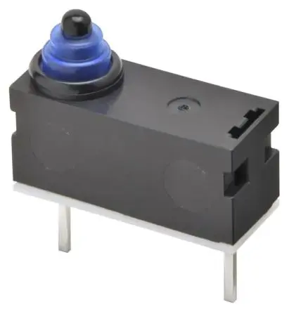 Produktfoto 1 von Omron Subminiatur-Mikroschalter Blatthebel-Betätiger gewinkelt, SPST, 12 V dc IP67 2N -40 °C - 85 °C