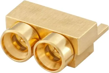 Produktfoto 1 von Rosenberger Mini-SMP Stecker SMP SMP-Steckverbinder, Oberfläche, 50 Ω Lot, Standard, gewinkelt