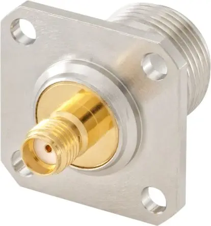Produktfoto 1 von Rosenberger Adapter, 50 Ω, Gerade, 40GHz Buchse Buchse Nennspannung