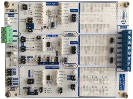 Produktfoto 1 von Infineon LED-Treiber Evaluierungsplatine Evaluierungsplatine zum Einsatz mit LITIX Basic+, BASICPLUS-DEMOBOARD,