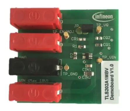 Produktfoto 1 von Infineon TLS202A1 Evaluierungsplatine, DEMOBOARD TLS202A1 LDO-Spannungsregler, für Automobilindustrie, Verbraucher,