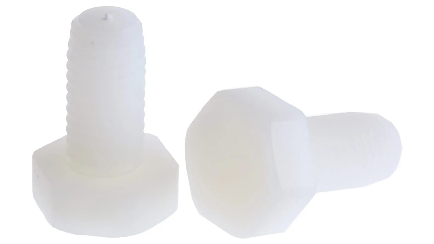 Produktfoto 1 von RS PRO M6 x 20 mm Sechskantschraube, Nylon glatt, DIN 933
