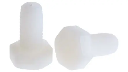 Produktfoto 1 von RS PRO M10 x 20 mm Sechskantschraube, Nylon glatt, DIN 933