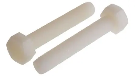Produktfoto 1 von RS PRO M10 x 60 mm Sechskantschraube, Nylon glatt, DIN 933