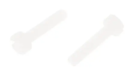 Produktfoto 1 von RS PRO Zylinder Schlitz Maschinenschraube Nylon glatt 12.0 mm M2,5