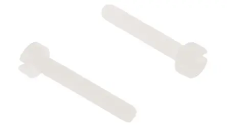 Produktfoto 1 von RS PRO Zylinder Schlitz Maschinenschraube Nylon glatt 16.0 mm M2,5