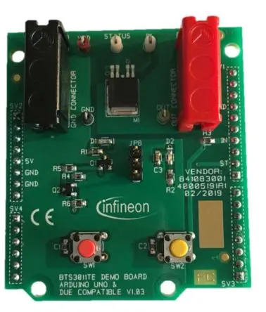 Produktfoto 1 von Infineon Evaluierungsplatine Arduino Uno/XMC1100 Boot Kit BTS3011TE DEMOBOARD Arduino kompatible Platinen