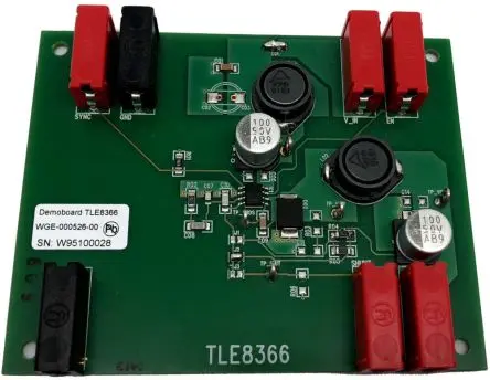 Produktfoto 1 von Infineon TLE8366 Demo-Tafel, DEMOBOARD TLE8366EV DC/DC-Wandler, für Kfz