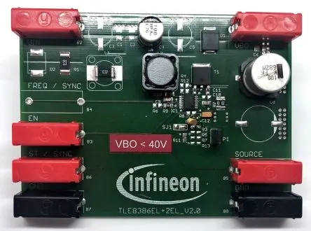 Produktfoto 1 von Infineon TLE8386-2EL Evaluierungsplatine, DEMOBOARD TLE8386-2EL Evaluierungsplatine, für Karosseriesteuermodule,