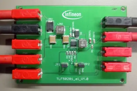 Produktfoto 1 von Infineon TLF50281EL Evaluierungsplatine, DEMOBOARD TLF50281EL DC/DC-Wandler, für Kfz