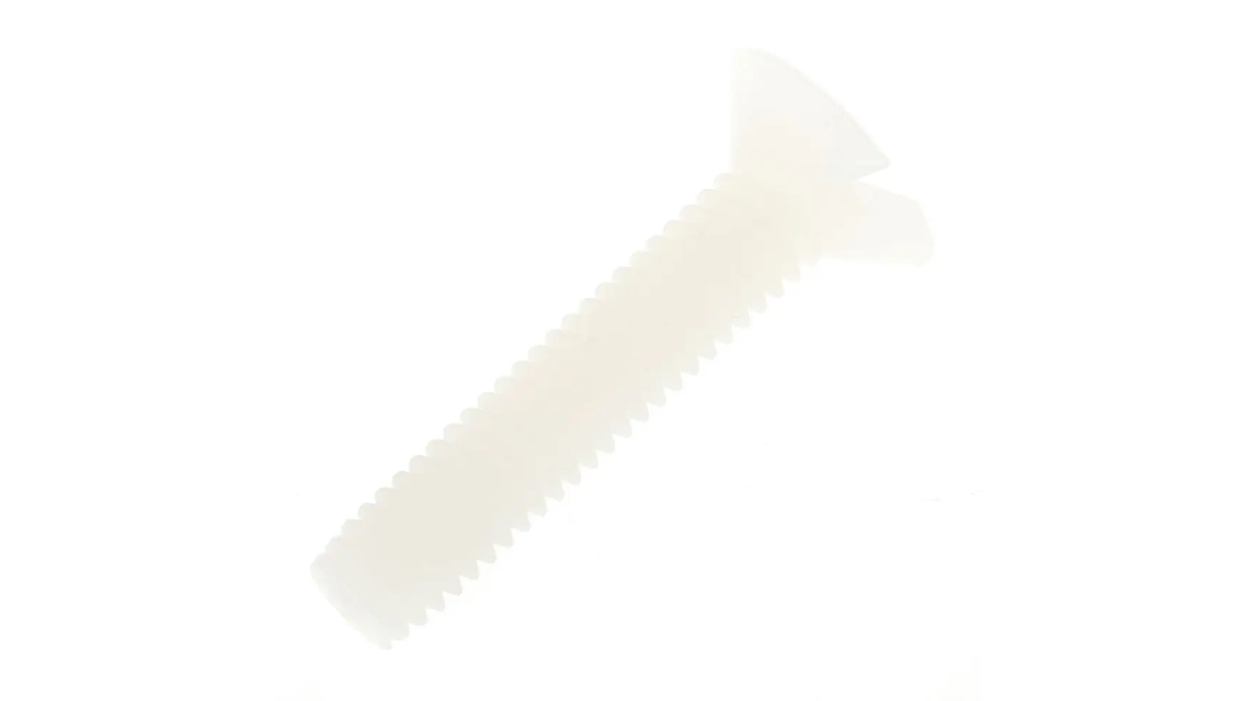 Produktfoto 1 von RS PRO Senkkopf Schlitz Schrauben , M4 x 20.0mm Nylon