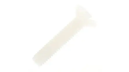 Produktfoto 1 von RS PRO Senkkopf Schlitz Maschinenschraube Nylon glatt 20.0 mm M4