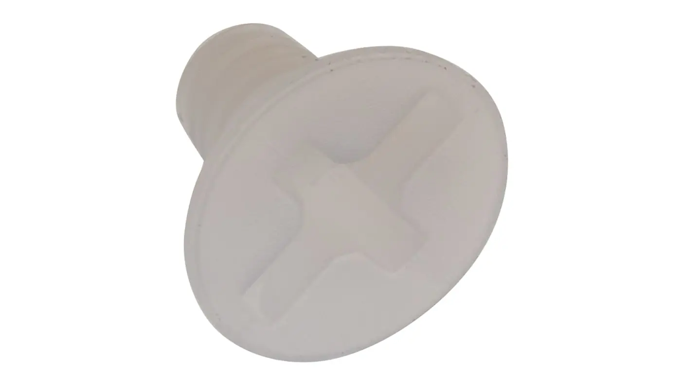 Produktfoto 1 von RS PRO Senkkopf Schlitz Schrauben , M4 x 6.0mm Nylon