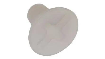 Produktfoto 1 von RS PRO Senkkopf Schlitz Maschinenschraube Nylon glatt 6.0 mm M4