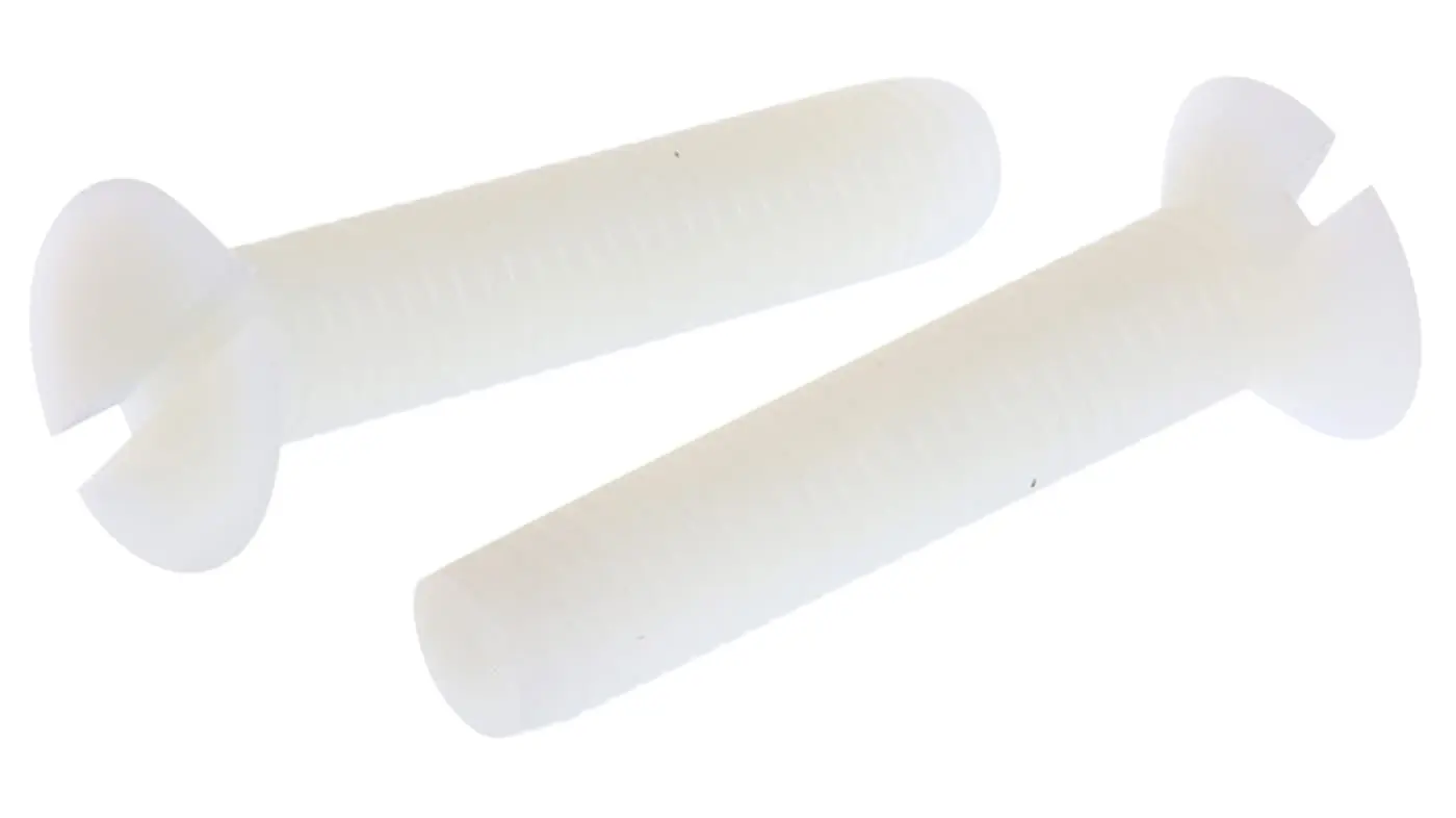 Produktfoto 1 von RS PRO Senkkopf Schlitz Schrauben , M5 x 25.0mm Nylon
