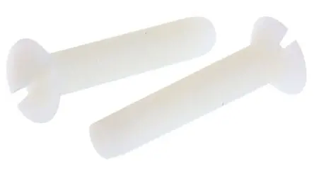 Produktfoto 1 von RS PRO Senkkopf Schlitz Maschinenschraube Nylon glatt 25.0 mm M5