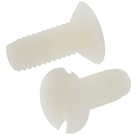 Produktfoto 1 von RS PRO Senkkopf Schlitz Maschinenschraube Nylon glatt 16.0 mm M6