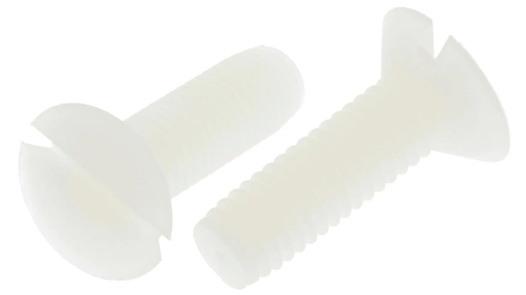 Produktfoto 1 von RS PRO Senkkopf Schlitz Schrauben , M6 x 20.0mm Nylon