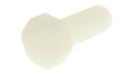 Produktfoto 1 von RS PRO M8 x 20 mm Sechskantschraube, Nylon glatt, DIN 933