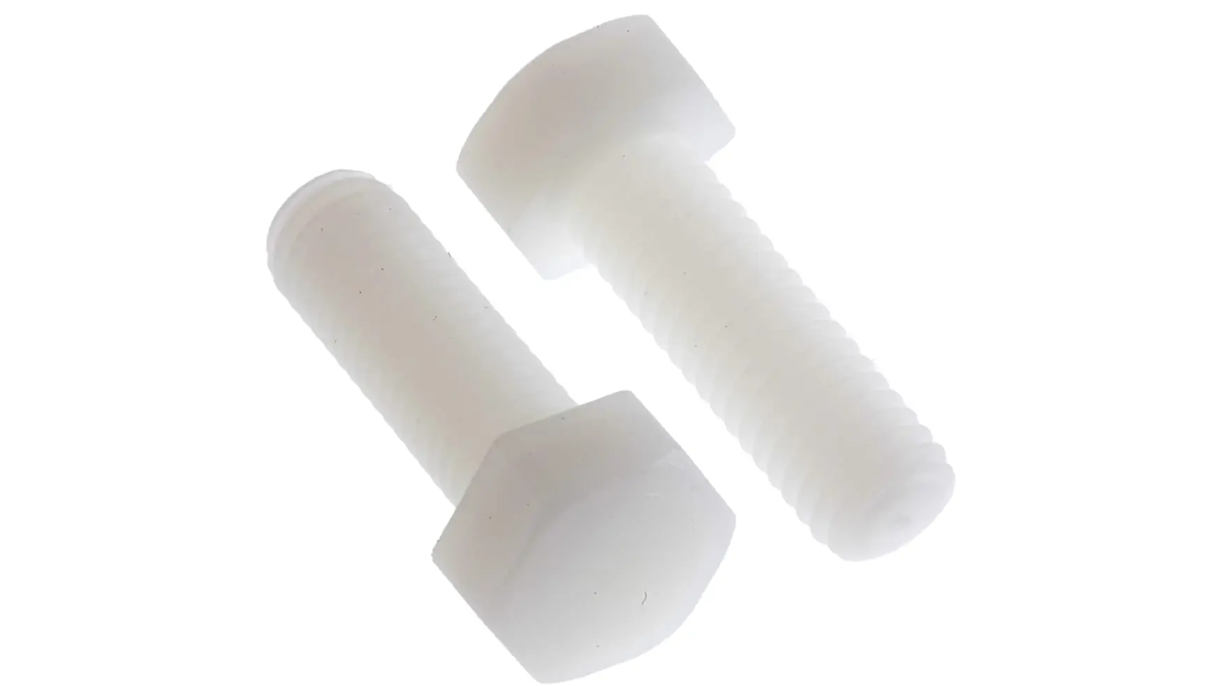 Produktfoto 1 von RS PRO M8 x 25 mm Sechskantschraube, Nylon glatt, DIN 933