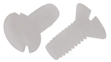 Produktfoto 1 von RS PRO Senkkopf Schlitz Maschinenschraube Nylon glatt 6.0 mm M2,5