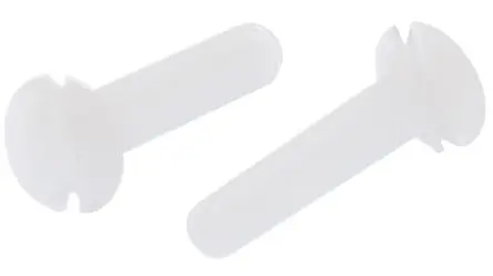 Produktfoto 1 von RS PRO Senkkopf Schlitz Maschinenschraube Nylon glatt 10.0 mm M2