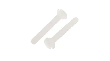 Produktfoto 1 von RS PRO Senkkopf Schlitz Maschinenschraube Nylon glatt 16.0 mm M2
