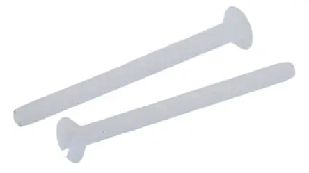 Produktfoto 1 von RS PRO Senkkopf Schlitz Maschinenschraube Nylon glatt 25.0 mm M2