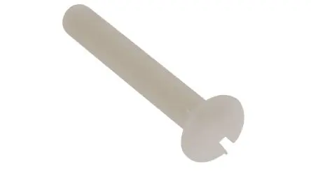 Produktfoto 1 von RS PRO Senkkopf Schlitz Maschinenschraube Nylon glatt 20.0 mm M3