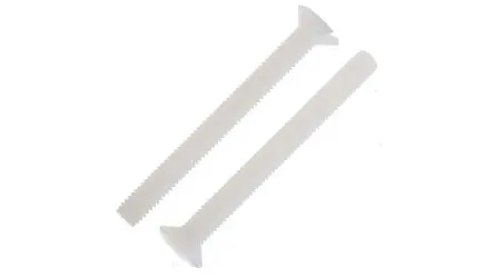 Produktfoto 1 von RS PRO Senkkopf Schlitz Maschinenschraube Nylon glatt 30.0 mm M3