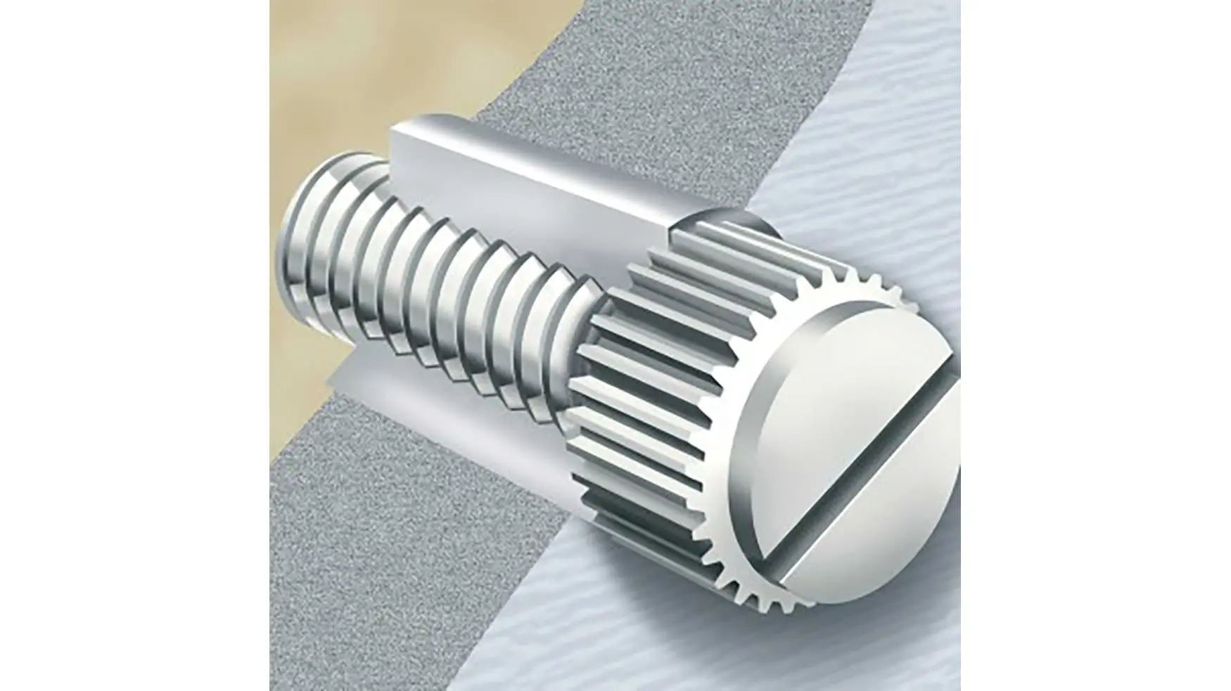 Produktfoto 1 von RS PRO Nylon Metrisch Rändelschraube Rund, gerändelt x 10 mm, glatt
