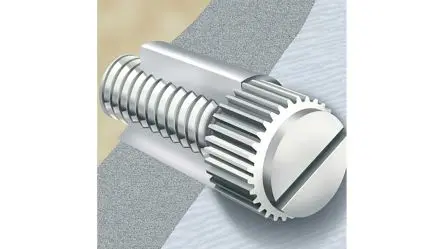RS PRO Nylon Metrisch Rändelschraube Rund, gerändelt x 10 mm, glatt