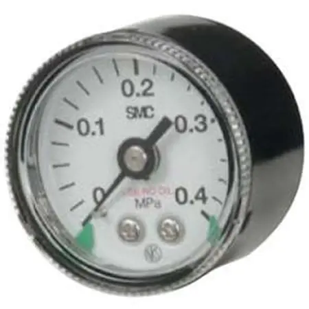 Produktfoto 1 von SMC Druckmessgerät Prozessanschluss hinten Analog 0bar → 10bar, Ø 42mm R1/4