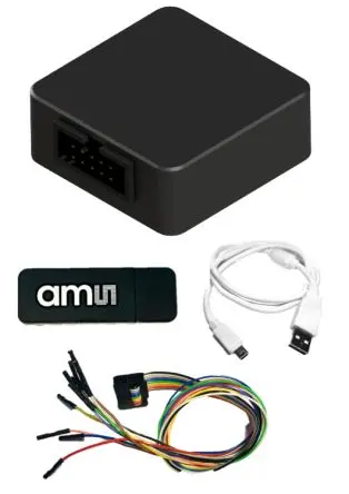 Produktfoto 1 von ams OSRAM USB I&P BOX, Evaluierungsplatine Entwicklungstool Sensor, Positionssensor für AS5013, AS5047D, AS5047P,