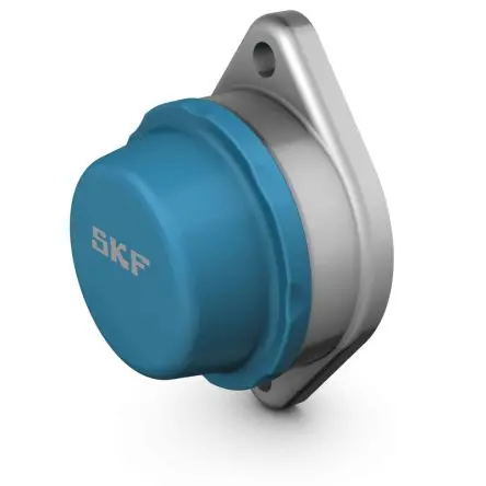 Produktfoto 1 von SKF 2-Loch Zylindrisch Kugellagereinheit mit ovalem Flansch aus Edelstahl, Innen-Ø 40 mm, 68.8mm x 145 mm