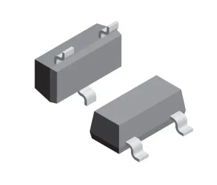 Produktfoto 1 von Vishay AEC-Q101 2 ESD-Schutzdiode Bidirektional Doppelt 150 W 36 V min., 3-Pin, Oberfläche 33 V max SOT-23