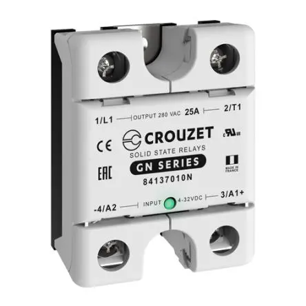 Produktfoto 1 von Crouzet GN Panel Halbleiterausgang, 1-poliger Schließer - Schließer 280 V eff. 30V / 25 A
