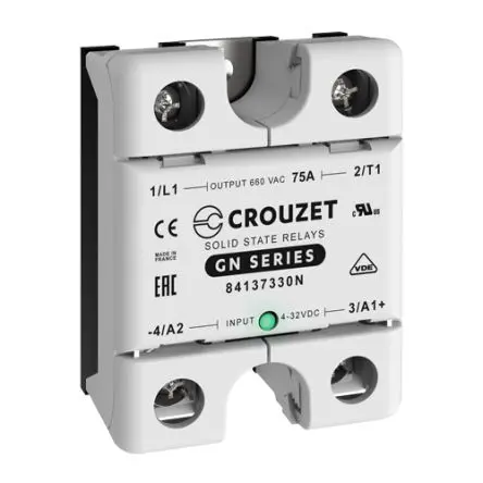Produktfoto 1 von Crouzet GN Panel Halbleiterausgang, 1-poliger Schließer - Schließer 660 V eff. 32V / 75 A