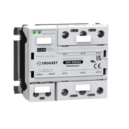 Produktfoto 1 von Crouzet GN3 Panel Halbleiterausgang, 3-poliger Schließer 510 V eff. 255V ac/dc / 25 A