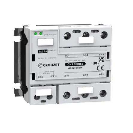 Produktfoto 1 von Crouzet GN3 Panel Halbleiterausgang, 3-poliger Schließer 510 V eff. 32V / 25 A