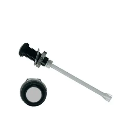 Bivar LED-Lichtleiter Starr, 1 Vertikal LED Schwarz, Panel 6 mm