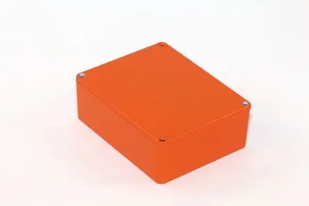 Hammond 1590; Gehäuse; Aluminiumdruckguss; Orange IP54 Breite 94 mm Höhe 43 mm Länge 120 mm