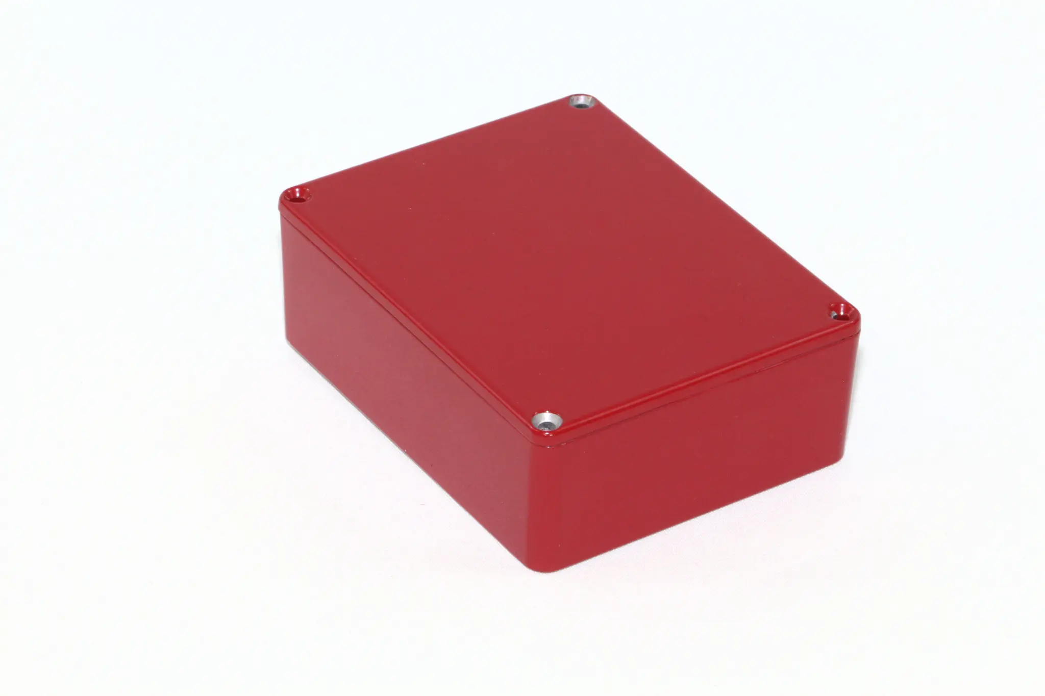 Produktfoto 1 von Hammond 1590; Gehäuse; Aluminiumdruckguss; Rot IP54 Breite 94 mm Höhe 43 mm Länge 120 mm