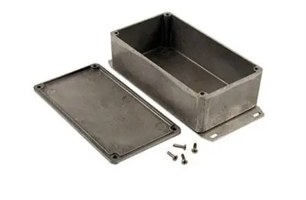 Produktfoto 1 von Hammond 1590 Aluminium Gehäuse Außenmaß 153 x 153 x 51mm IP54